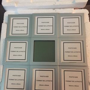 Digital clock with photo frames